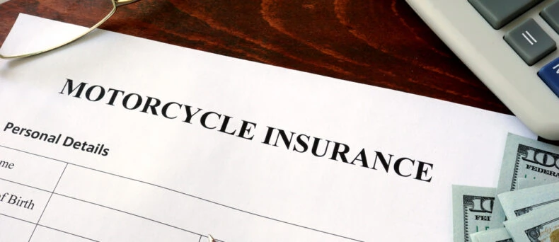 motorcycle insurance paperwork