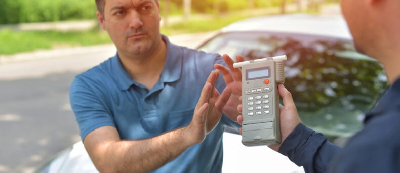 Man refuses a breathalyzer