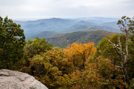 An overlook at Blood Mountain, Georgia - cheap car insurance in Georgia.