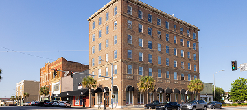 Albany, Georgia, USA - April 19, 2022: The Historic downtown as seen on Washington Street.