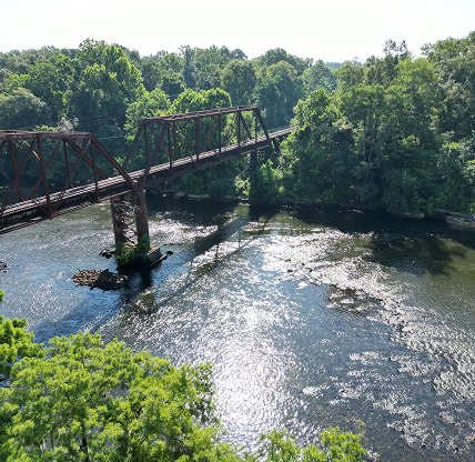Flint River in Albany, Georgia.