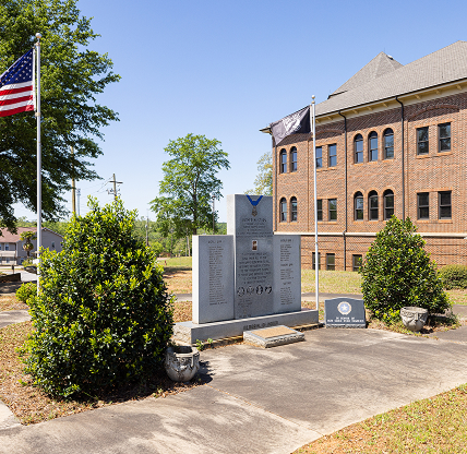 Americus, Georgia, USA - April 19, 2022: The Municipal Building City of Americus.