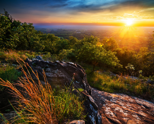 Sunset at Kennesaw Mountain National Battlefield Park - cheap car insurance in Georgia.