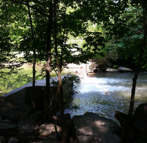 Waterfall in the silver comet trail – cheap car insurance in Georgia.